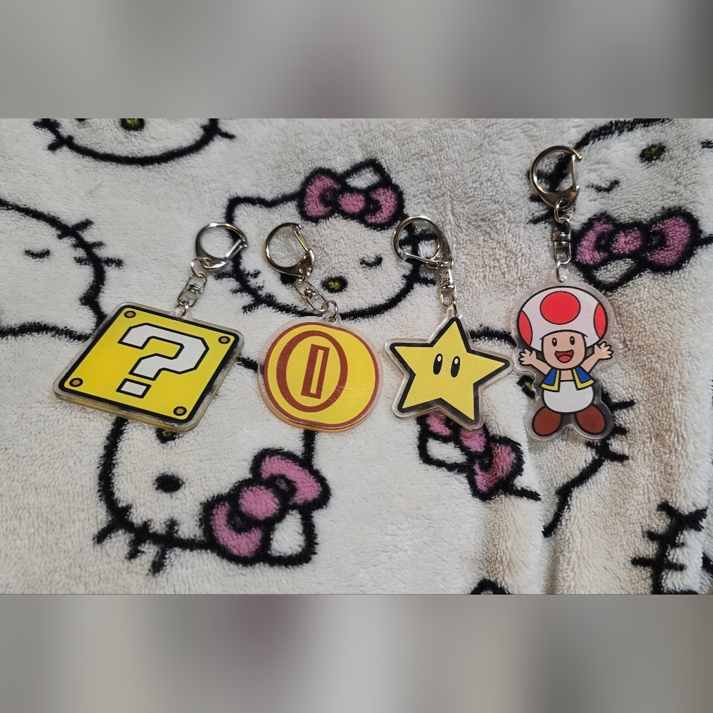 Super Mario Character Keychains Sets - Picture 3 of 3